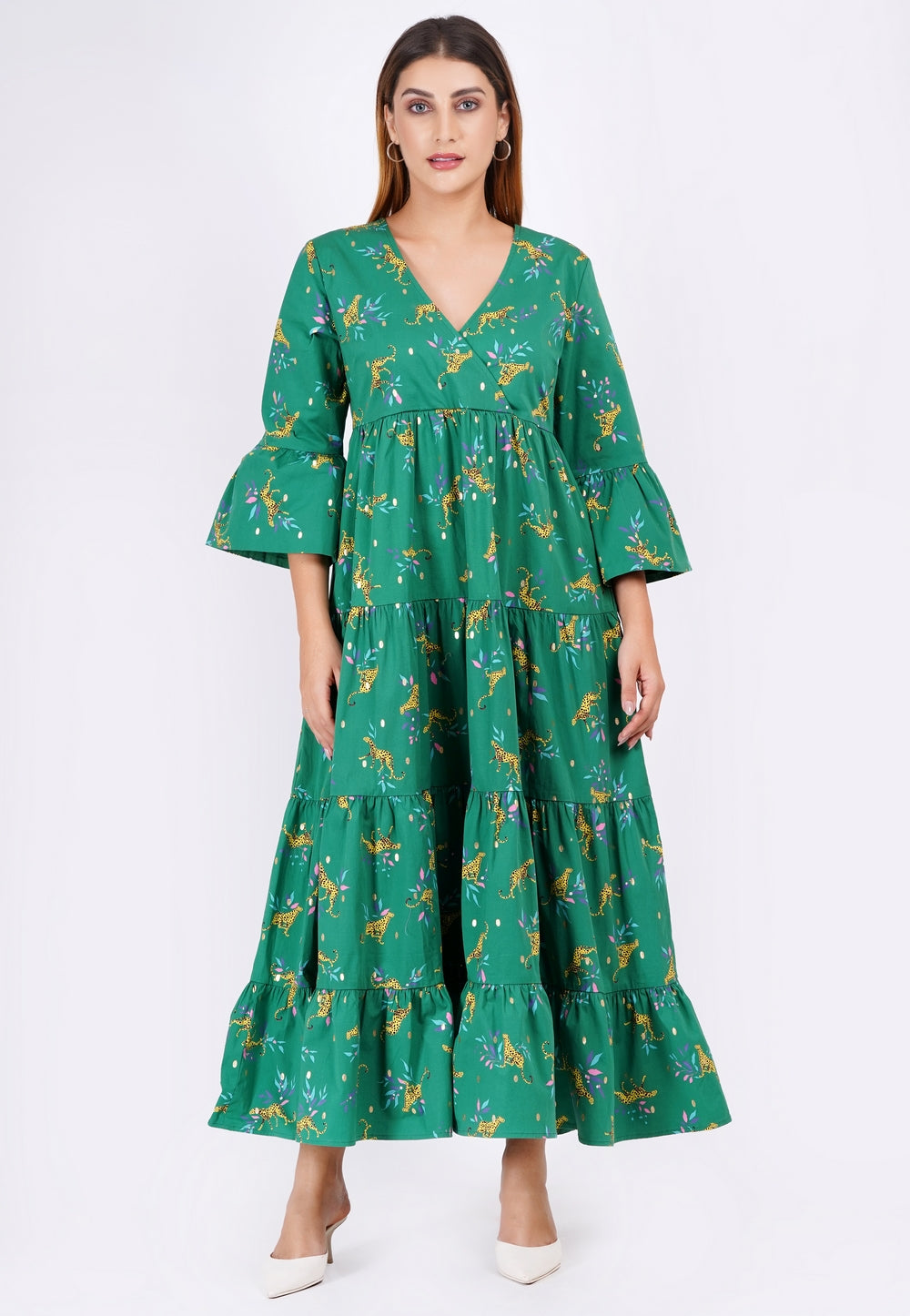 leota maxi dress Sariah Poplin Maxi Dress Macaw Print S