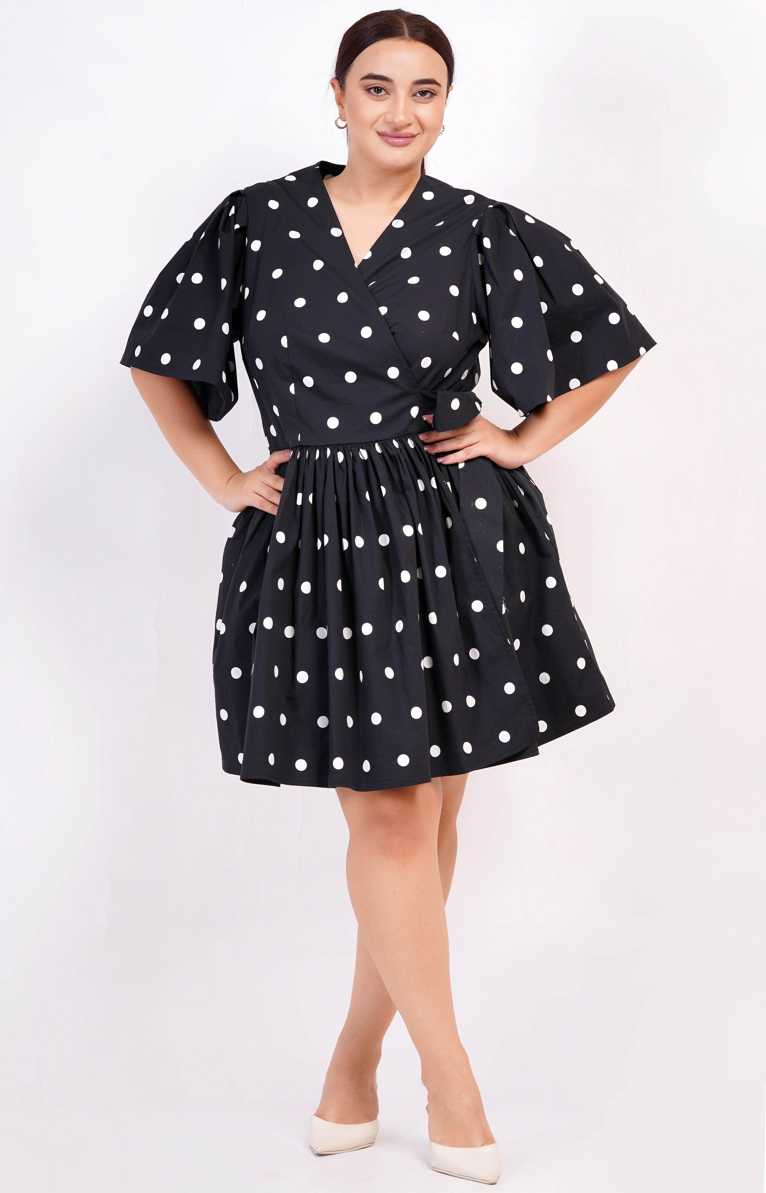 alena mini dress Plus Size Pleated Crepe Square Neck, Alena Mini Dress in Mustard, Size 3X, For Brunch